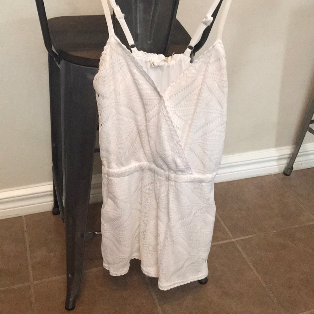 Liberty Love White Lace Romper